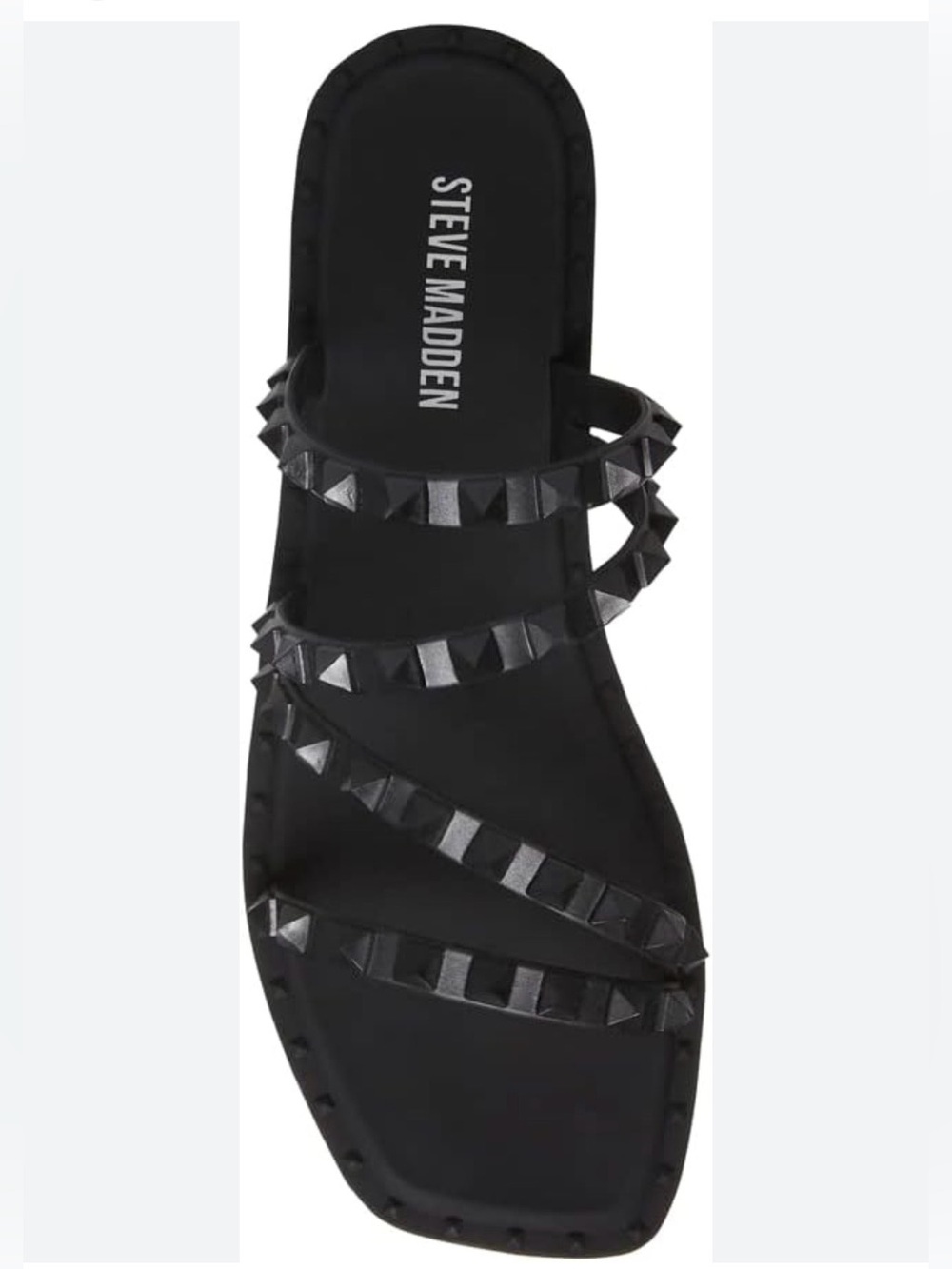 Steve Madden Skyler Jelly Studded Embellished Slip-On Sandal